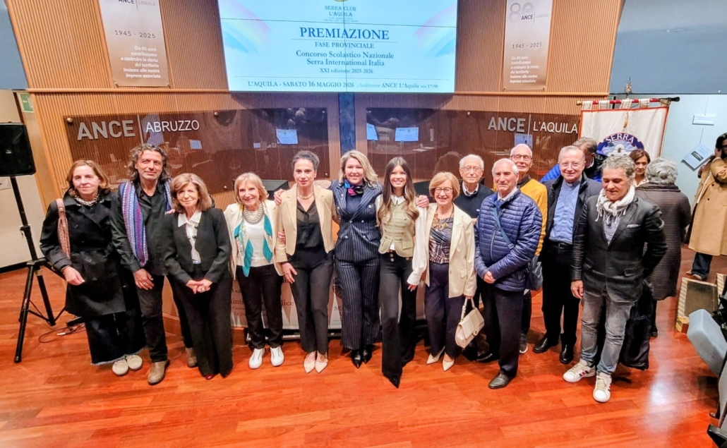 Serra club L'Aquila con gli artisti Scellini e De Melis