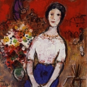 Marc Chagall – Portrait of Vava, 1955